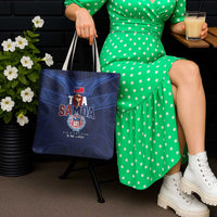 Rugby Toa Samoa Tote Bag Champions Six Eight Five - Polynesian Pride