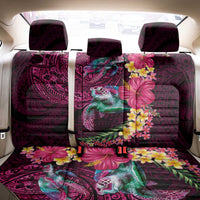 Hawaiian Plumeria and Hibiscus with Turtles Back Car Seat Cover Polynesian Art Red Color LT03 - Polynesian Pride