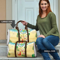 Hawaiian Mele Kalikimaka Travel Bag Tropical Plumeria and Lei Funny Santa Beach LT03 - Polynesian Pride