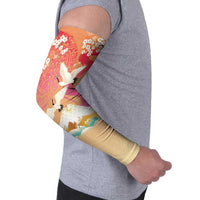Hawaiian and Japanese Culture Together Arm Sleeves Kakau Art Tattoo with Cranes and Sakura Spring Vibe LT03 - Polynesian Pride