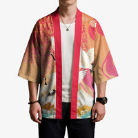Hawaiian and Japanese Culture Together Kimono Kakau Art Tattoo with Cranes and Sakura Spring Vibe LT03 - Polynesian Pride