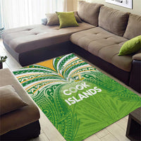 Cook Islands Rugby League Area Rug Tatau Tribal Motifs-Light Green Color LT03 - Polynesian Pride