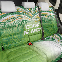 Cook Islands Rugby League Back Car Seat Cover Tatau Tribal Motifs-Light Green Color LT03 - Polynesian Pride