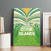 Cook Islands Rugby League Canvas Wall Art Tatau Tribal Motifs-Light Green Color LT03 - Polynesian Pride