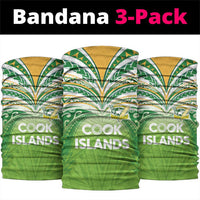 Cook Islands Rugby League Neck Gaiter Tatau Tribal Motifs-Light Green Color LT03 package One Size: 25*50cm Green - Polynesian Pride