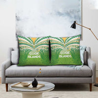 Cook Islands Rugby League Pillow Cover Tatau Tribal Motifs-Light Green Color LT03 - Polynesian Pride