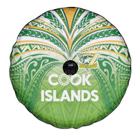 Cook Islands Rugby League Spare Tire Cover Tatau Tribal Motifs-Light Green Color LT03 - Polynesian Pride