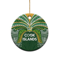 Cook Islands Rugby League Ceramic Ornament Tatau Tribal Motifs-Dark Green Color LT03 - Polynesian Pride