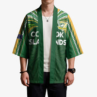 Custom Cook Islands Rugby League Kimono Tatau Tribal Motifs-Dark Green Color LT03 - Polynesian Pride