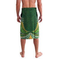 Custom Cook Islands Rugby League Lavalava Tatau Tribal Motifs-Dark Green Color LT03 - Polynesian Pride