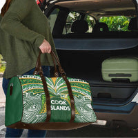 Cook Islands Rugby League Travel Bag Tatau Tribal Motifs-Dark Green Color LT03 - Polynesian Pride