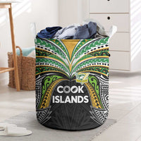 Cook Islands Rugby League Laundry Basket Tatau Tribal Motifs-Black Color LT03 Black - Polynesian Pride