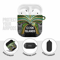 Cook Islands Rugby League AirPods Case Tatau Tribal Motifs-Black Color LT03 - Polynesian Pride