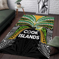 Cook Islands Rugby League Area Rug Tatau Tribal Motifs-Black Color LT03 Black - Polynesian Pride