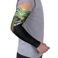 Custom Cook Islands Rugby League Arm Sleeves Tatau Tribal Motifs-Black Color LT03 - Polynesian Pride