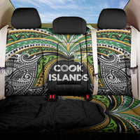 Cook Islands Rugby League Back Car Seat Cover Tatau Tribal Motifs-Black Color LT03 One Size Black - Polynesian Pride