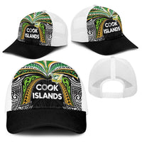 Cook Islands Rugby League Baseball Net Cap Tatau Tribal Motifs-Black Color - Polynesian Pride