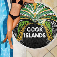 Cook Islands Rugby League Beach Blanket Tatau Tribal Motifs-Black Color LT03 - Polynesian Pride