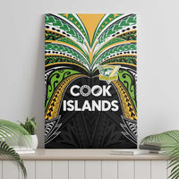 Cook Islands Rugby League Canvas Wall Art Tatau Tribal Motifs-Black Color LT03 - Polynesian Pride