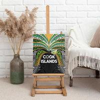 Cook Islands Rugby League Canvas Wall Art Tatau Tribal Motifs-Black Color LT03 - Polynesian Pride