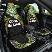 Cook Islands Rugby League Car Seat Cover Tatau Tribal Motifs-Black Color LT03 One Size Black - Polynesian Pride