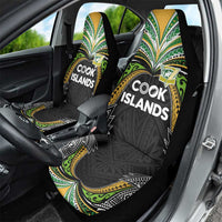 Cook Islands Rugby League Car Seat Cover Tatau Tribal Motifs-Black Color LT03 - Polynesian Pride
