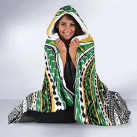 Cook Islands Rugby League Hooded Blanket Tatau Tribal Motifs-Black Color LT03 - Polynesian Pride