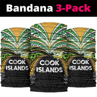 Cook Islands Rugby League Neck Gaiter Tatau Tribal Motifs-Black Color LT03 package One Size: 25*50cm Black - Polynesian Pride
