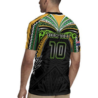 Custom Cook Islands Rugby League Rugby Jersey Tatau Tribal Motifs-Black Color LT03 - Polynesian Pride