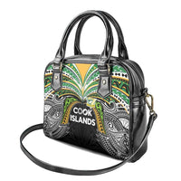 Cook Islands Rugby League Shoulder Handbag Tatau Tribal Motifs-Black Color LT03 - Polynesian Pride