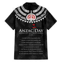 New Zealand ANZAC Day Family Matching Off Shoulder Maxi Dress and Hawaiian Shirt Lest We Forget Haka Dance Respect LT03 - Polynesian Pride