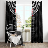 New Zealand ANZAC Day Window Curtain Lest We Forget Haka Dance Respect LT03 - Polynesian Pride