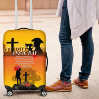 New Zealand and Australia ANZAC Day Luggage Cover Gallipoli Lest We Forget LT03 Yellow - Polynesian Pride