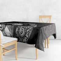 Custom New Zealand Women's Day Tablecloth Maori Tribal Girl and Silver Fern Pattern LT03 - Polynesian Pride