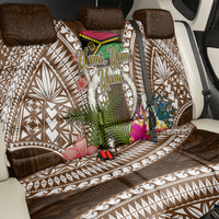 Vanuatu Selebretem 44th Indipendens Dei Back Car Seat Cover Yumi Pig Tusk and Namele Fern LT03 - Polynesian Pride