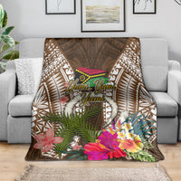 Vanuatu Selebretem 44th Indipendens Dei Blanket Yumi Pig Tusk and Namele Fern
