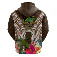 Vanuatu Selebretem 44th Indipendens Dei Hoodie Yumi Pig Tusk and Namele Fern LT03 - Polynesian Pride