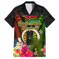 Vanuatu Independence Day Family Matching Off Shoulder Maxi Dress and Hawaiian Shirt Tugeta Yumi Selebretem Indipendens Dei