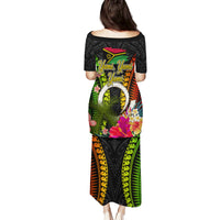 Vanuatu Independence Day Family Matching Puletasi and Hawaiian Shirt Tugeta Yumi Selebretem Indipendens Dei LT03 - Polynesian Pride
