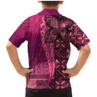 Samoan Pacific Tribal Flower Geometric Art Tattoos Family Matching Mermaid Dress and Hawaiian Shirt Siapo Pattern Romantic Rose LT03 - Polynesian Pride