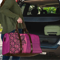 Samoan Pacific Tribal Flower Geometric Art Tattoos Travel Bag Siapo Pattern Romantic Rose - Polynesian Pride