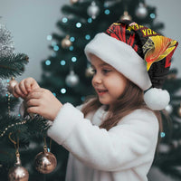 Papua New Guinea Christmas Santa Hat Funny Melanesian Santa with Bird-of-paradise Tribal Style LT03 - Polynesian Pride