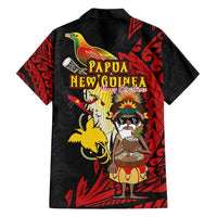 Papua New Guinea Christmas Hawaiian Shirt Funny Melanesian Santa with Bird-of-paradise Tribal Style LT03 - Polynesian Pride