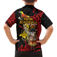 Papua New Guinea Christmas Hawaiian Shirt Funny Melanesian Santa with Bird-of-paradise Tribal Style LT03 - Polynesian Pride