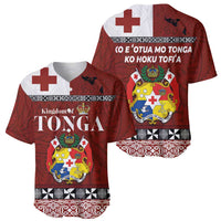Tongan Culture Baseball Jersey Ngatu Art Tattoo and Emblem of Tonga LT03 - Polynesian Pride