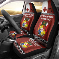 Tongan Culture Car Seat Cover Ngatu Art Tattoo and Emblem of Tonga LT03 - Polynesian Pride