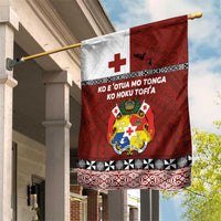 Tongan Culture Garden Flag Ngatu Art Tattoo and Emblem of Tonga LT03 House Flag Red - Polynesian Pride