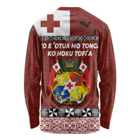 Tongan Culture Long Sleeve Shirt Ngatu Art Tattoo and Emblem of Tonga LT03 - Polynesian Pride
