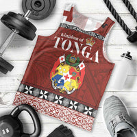 Tongan Culture Men Tank Top Ngatu Art Tattoo and Emblem of Tonga LT03 - Polynesian Pride