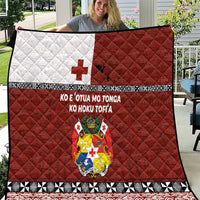 Tongan Culture Quilt Ngatu Art Tattoo and Emblem of Tonga LT03 Red - Polynesian Pride